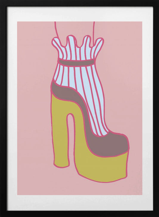 Yellow Heel 02 - Art Print by Pictufy Studio