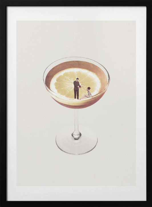 My drink needs a drink - Art Print by Maarten Léon