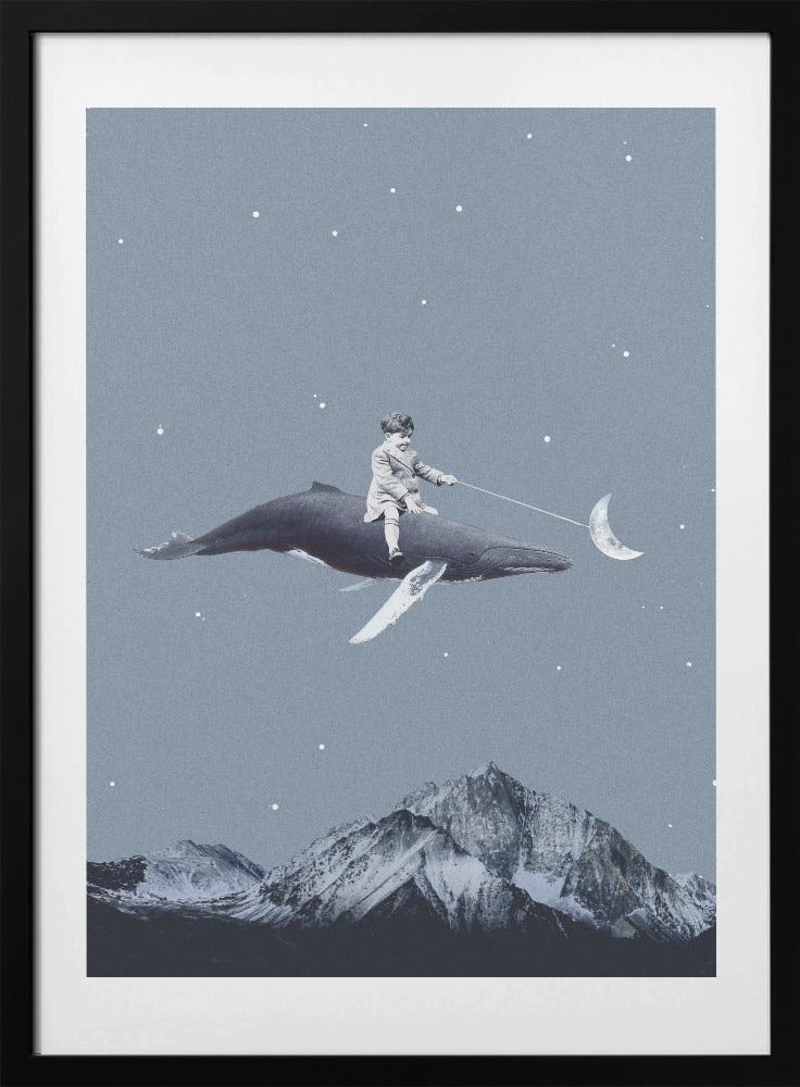 Aim for the moon - Art Print by Maarten Léon