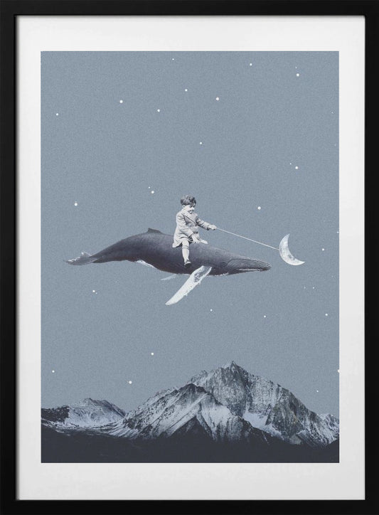 Aim for the moon - Art Print by Maarten Léon