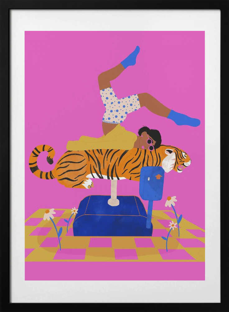 Put a tiger in your heart - Art Print by Jota de jai