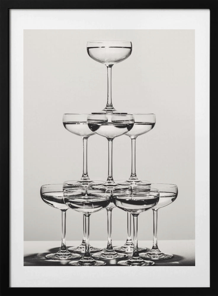 Champagne tower_6 - Art Print by Pictufy Studio III