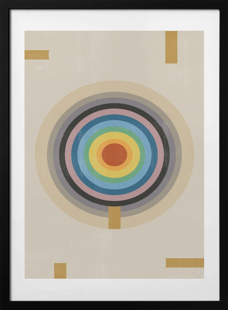 Concentric Spectrum - Art Print by THE MIUUS STUDIO