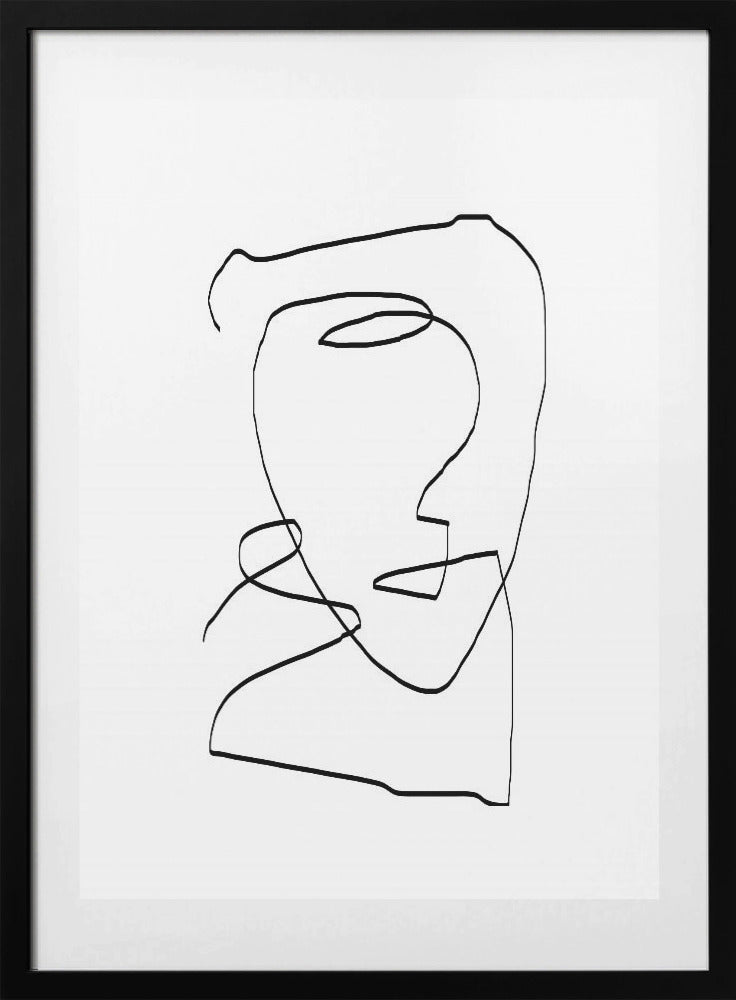 Whimsical Line Face - Art Print by THE MIUUS STUDIO