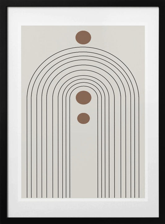 Retro Rainbow Echoes - Art Print by THE MIUUS STUDIO