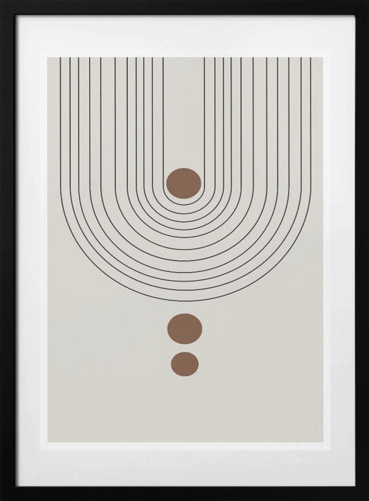 Curved Symmetry Elements - Art Print by THE MIUUS STUDIO