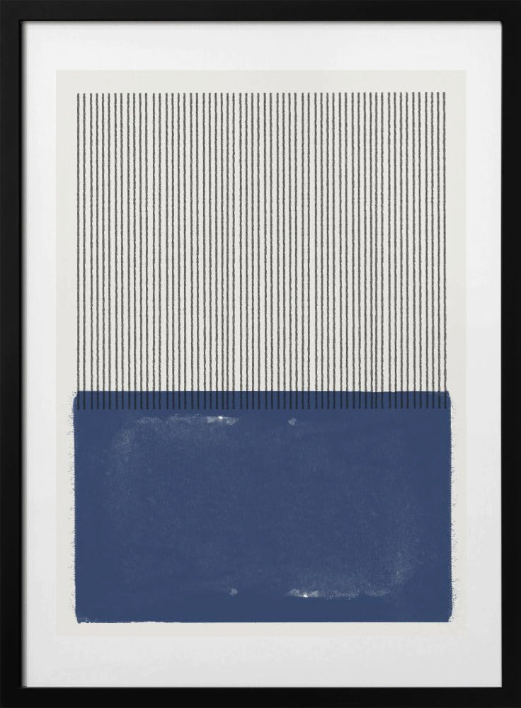 Blue Line Harmony - Art Print by THE MIUUS STUDIO