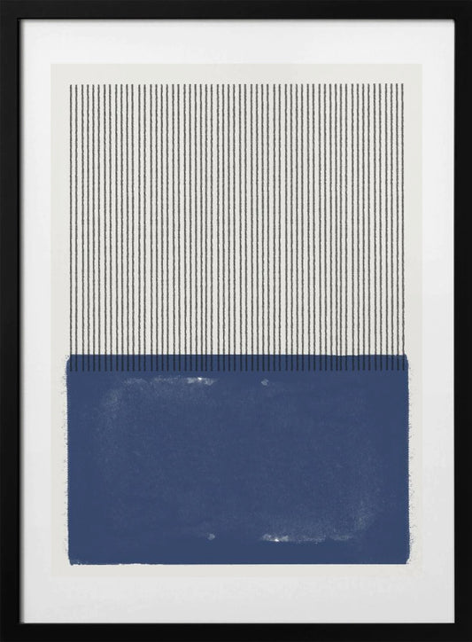 Blue Line Harmony - Art Print by THE MIUUS STUDIO