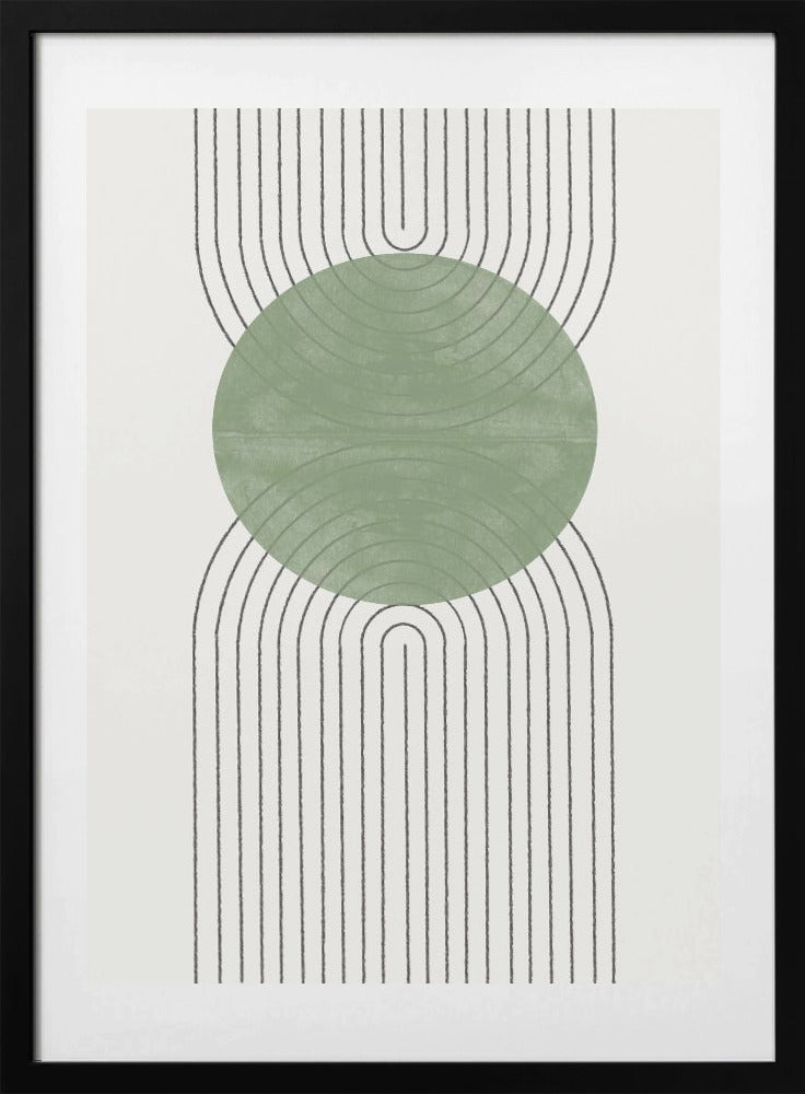 Green Harmony Flow - Art Print by THE MIUUS STUDIO