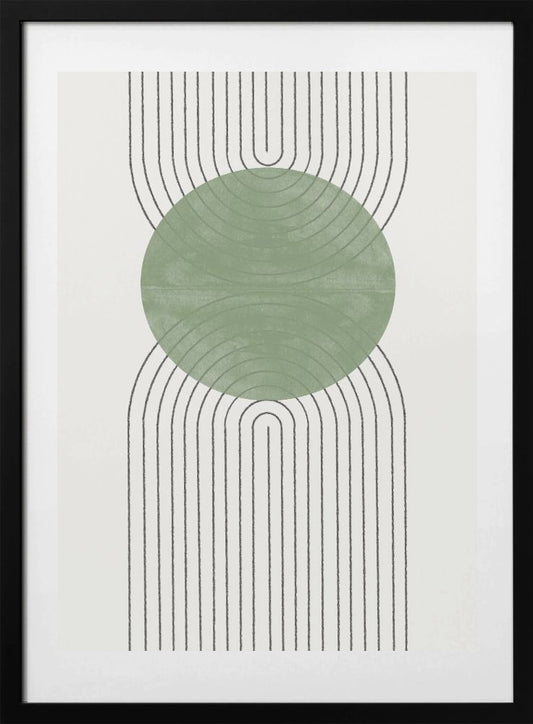 Green Harmony Flow - Art Print by THE MIUUS STUDIO