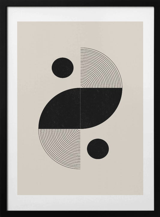 Yin Yang Echoes - Art Print by THE MIUUS STUDIO