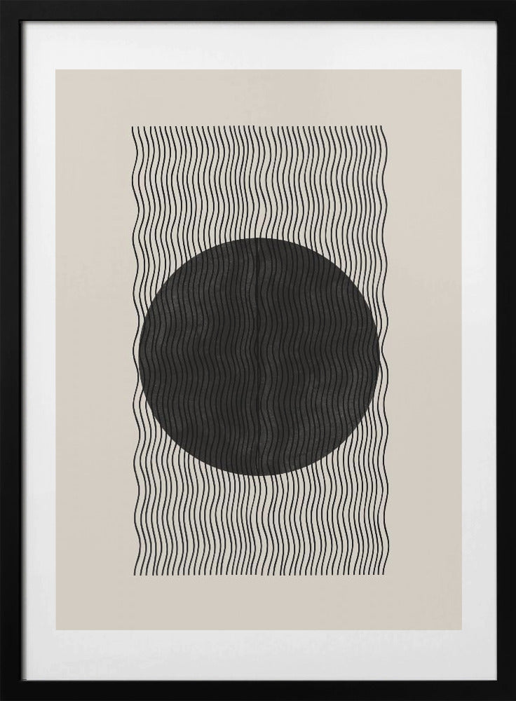 Wave Eclipse - Art Print by THE MIUUS STUDIO