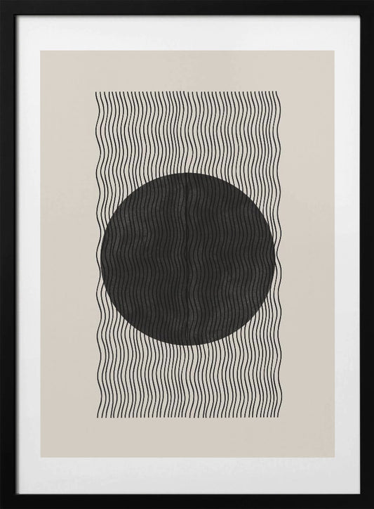 Wave Eclipse - Art Print by THE MIUUS STUDIO