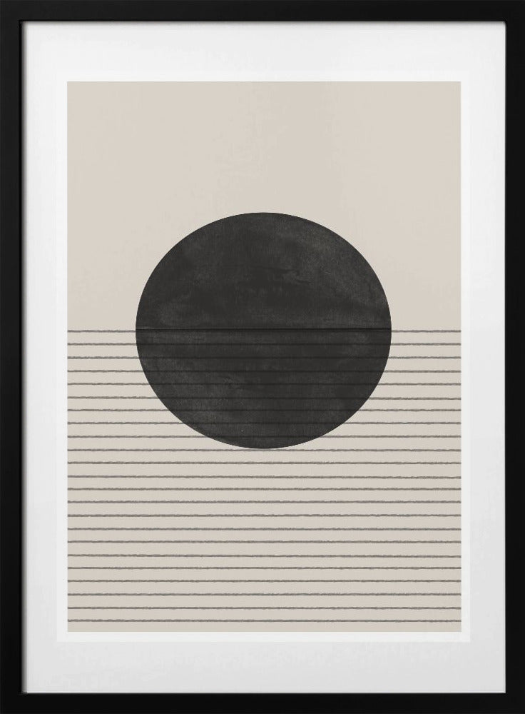 Monochrome Horizon - Art Print by THE MIUUS STUDIO