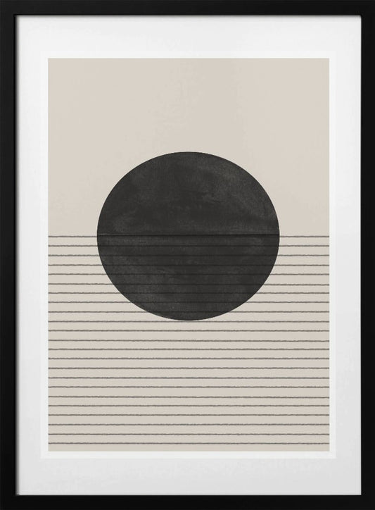 Monochrome Horizon - Art Print by THE MIUUS STUDIO