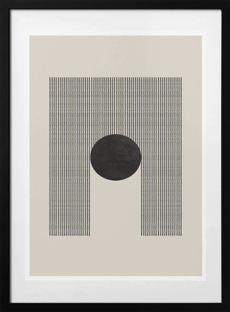 Geometric Eclipse - Art Print by THE MIUUS STUDIO