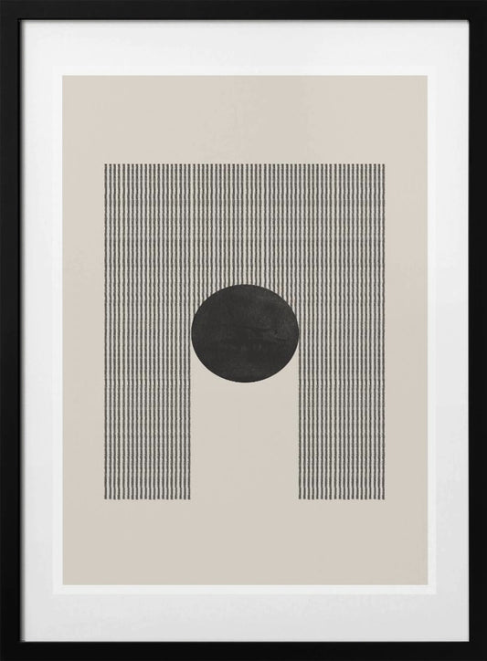 Geometric Eclipse - Art Print by THE MIUUS STUDIO