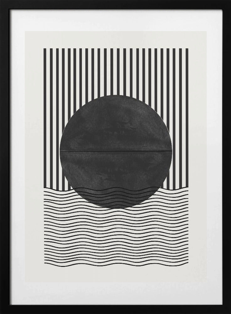 Monochrome Eclipse - Art Print by THE MIUUS STUDIO
