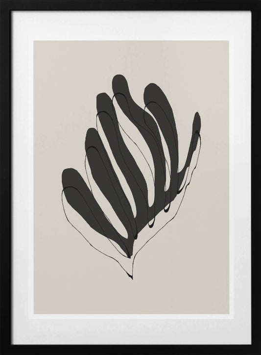 Abstract Leaf Lines - Art Print by THE MIUUS STUDIO