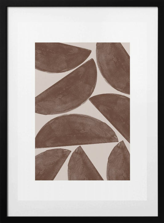 Earthy Crescents - Art Print by THE MIUUS STUDIO
