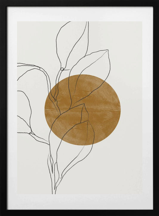 Line Leaf Harmony - Art Print by THE MIUUS STUDIO