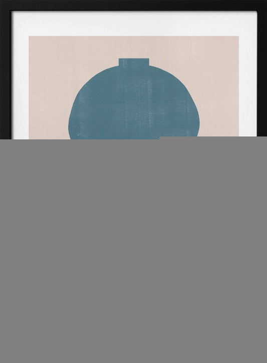 Cyan Silhouette - Art Print by THE MIUUS STUDIO