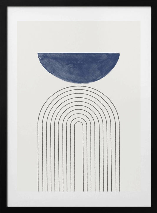 Curved Serenity - Art Print by THE MIUUS STUDIO