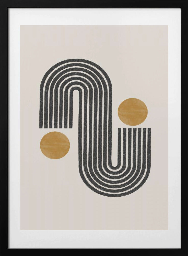 Curved Harmony - Art Print by THE MIUUS STUDIO