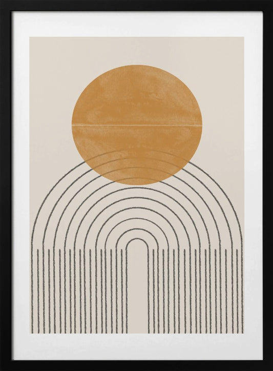 Arc and Sunburst - Art Print by THE MIUUS STUDIO