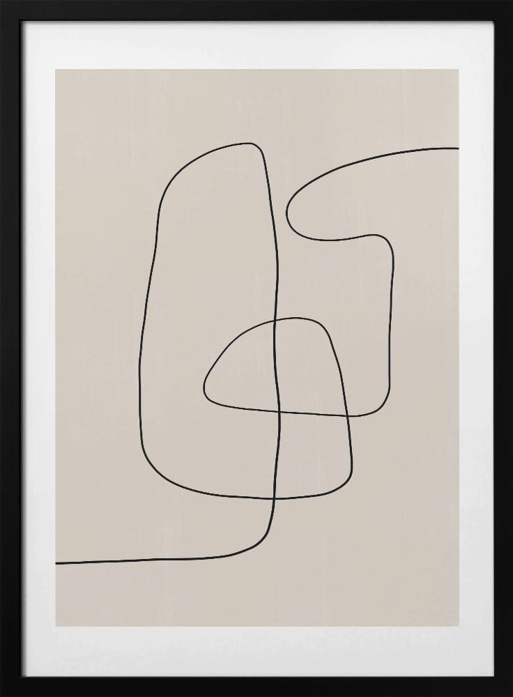 Curved Line Dance - Art Print by THE MIUUS STUDIO