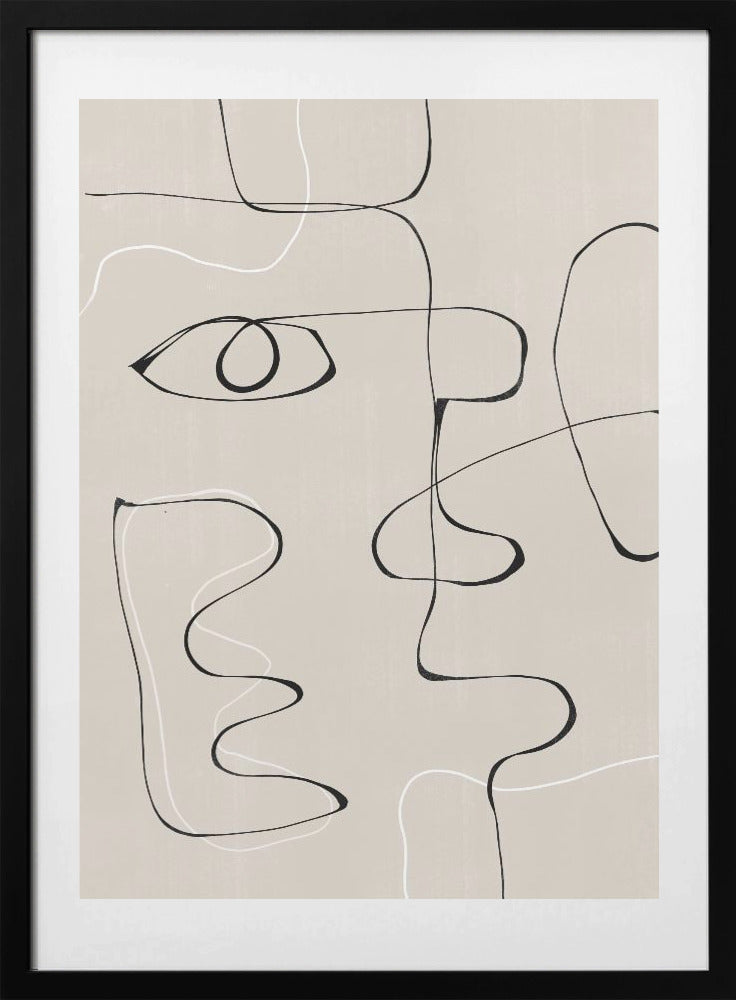 Abstract Facescape - Art Print by THE MIUUS STUDIO