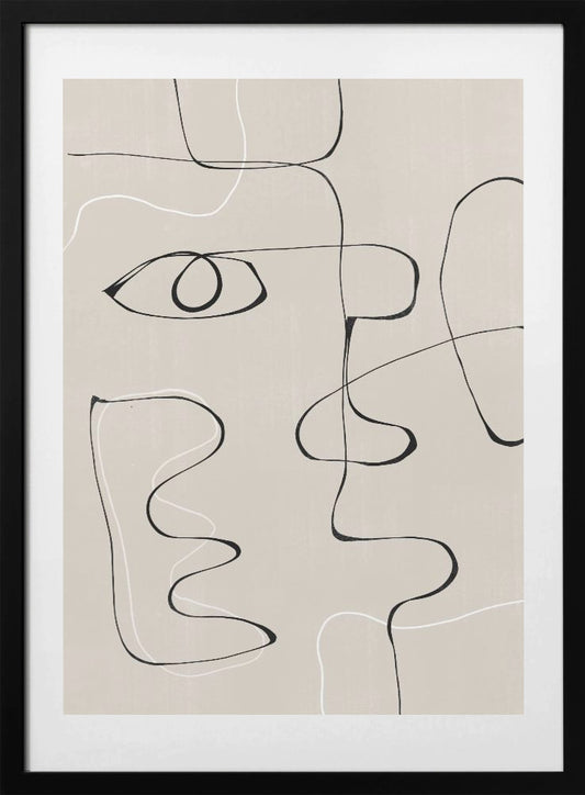 Abstract Facescape - Art Print by THE MIUUS STUDIO