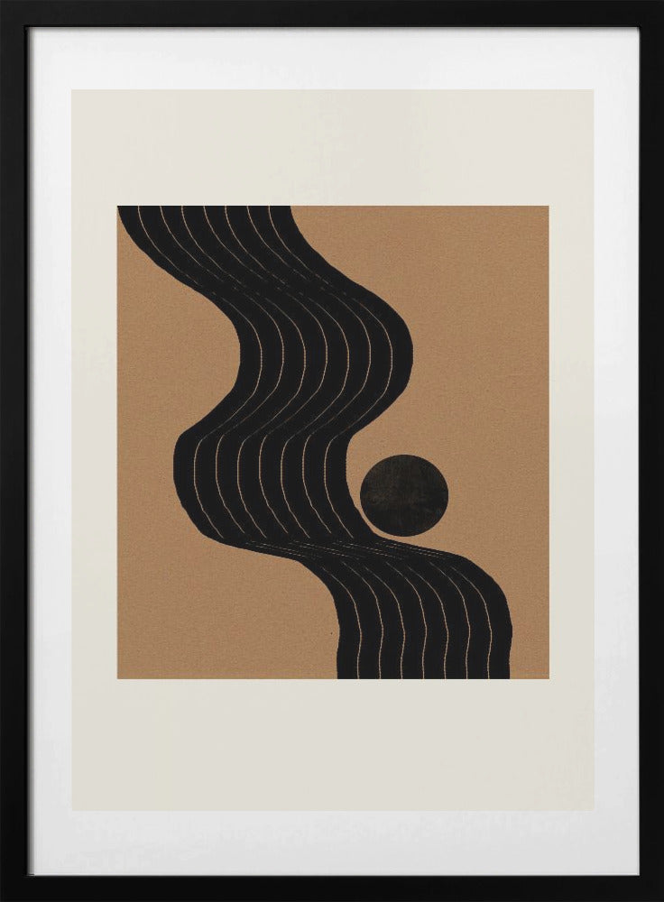 Curved Path Harmony - Art Print by THE MIUUS STUDIO