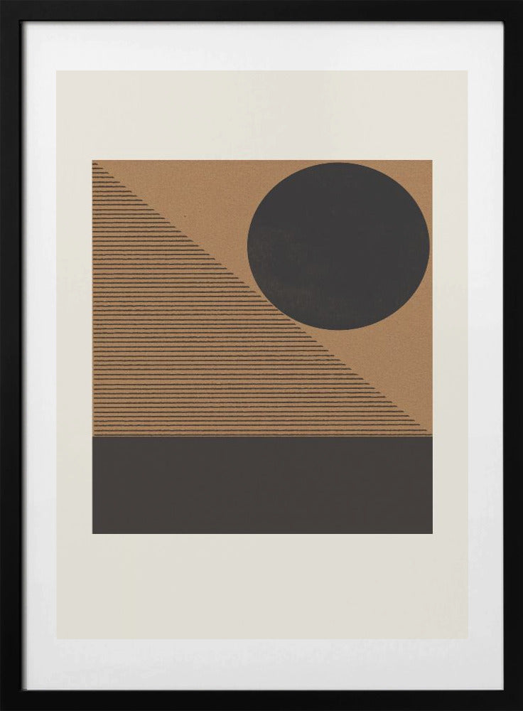 Geometric Eclipse - Art Print by THE MIUUS STUDIO