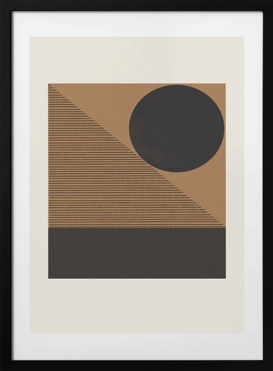 Geometric Eclipse - Art Print by THE MIUUS STUDIO