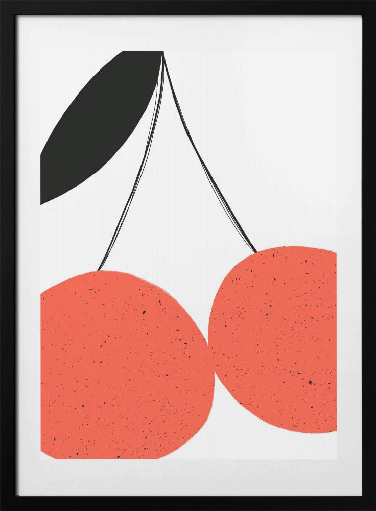 Red Cherries - Art Print by uplusmestudio