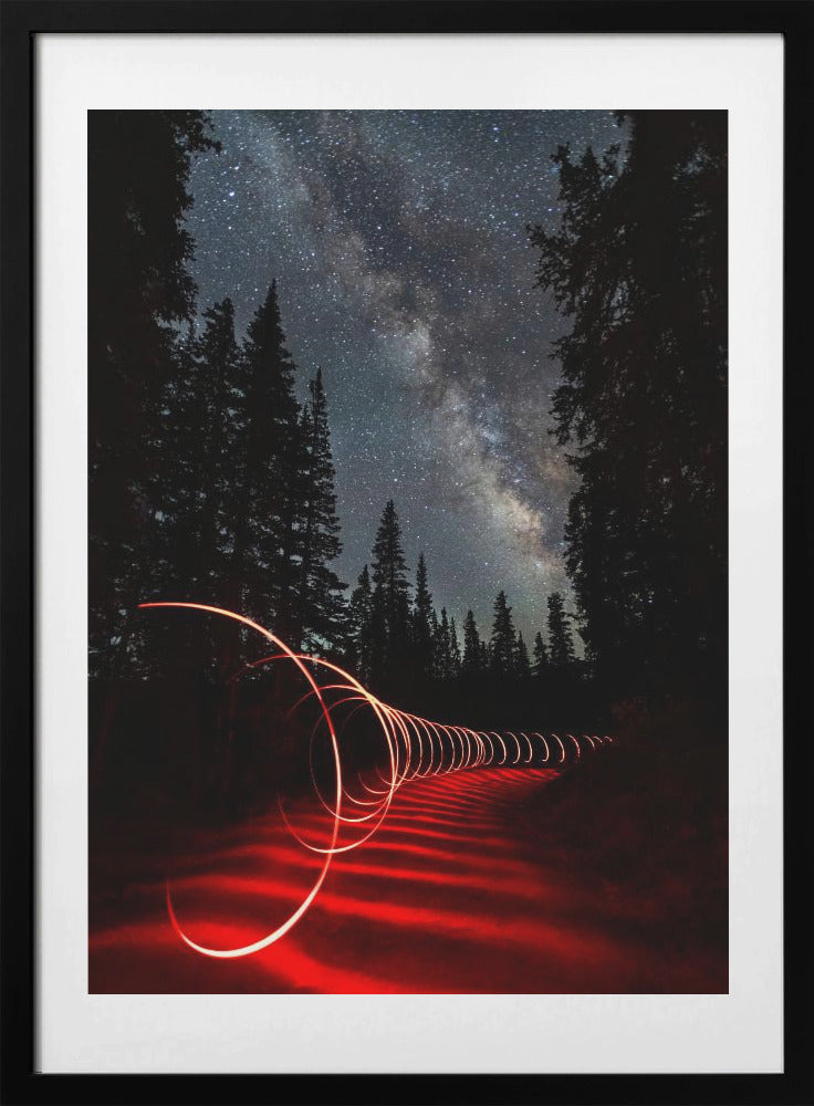 Light Painting under the Milky Way - Art Print by Yanyu Shen