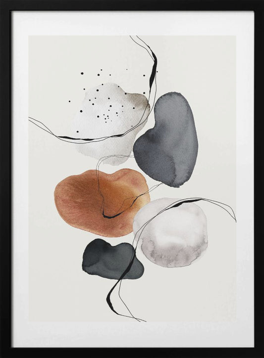 Fluid Shapes Dance - Art Print by THE MIUUS STUDIO