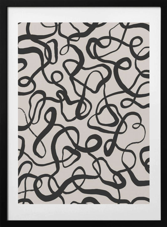 Chaotic Loops - Art Print by Treechild