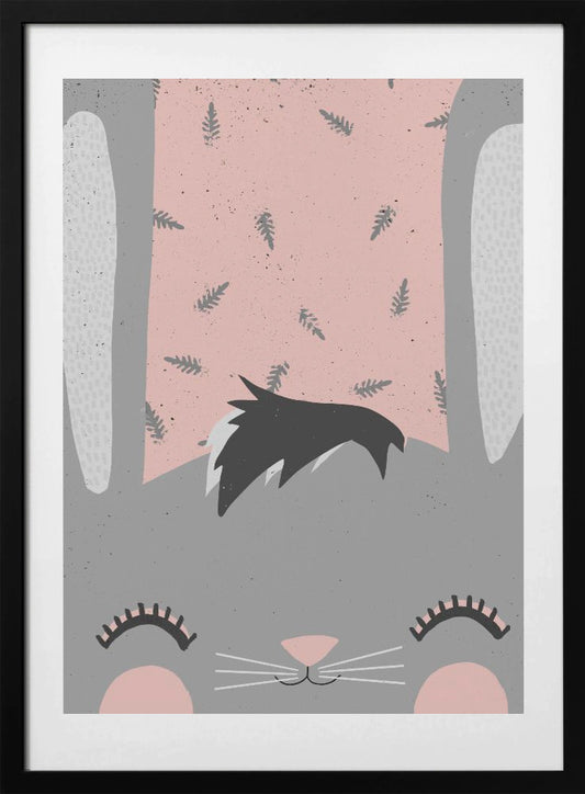 Whimsical Bunny Bliss - Art Print by Treechild