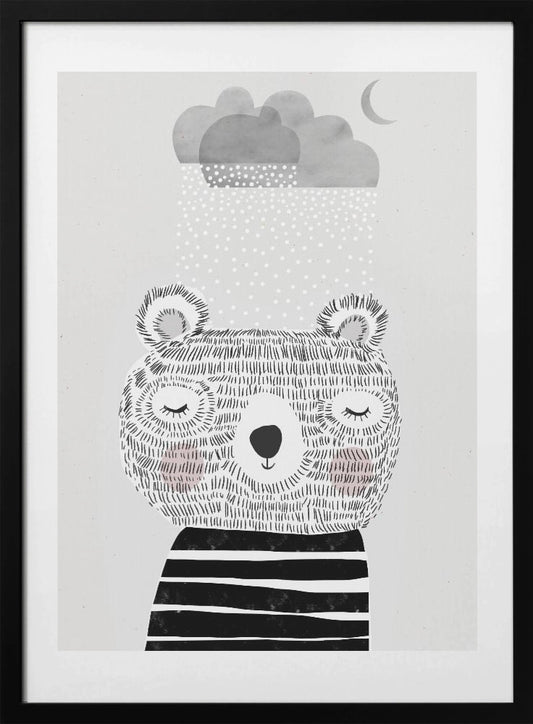 Dreamy Bear Clouds - Art Print by Treechild