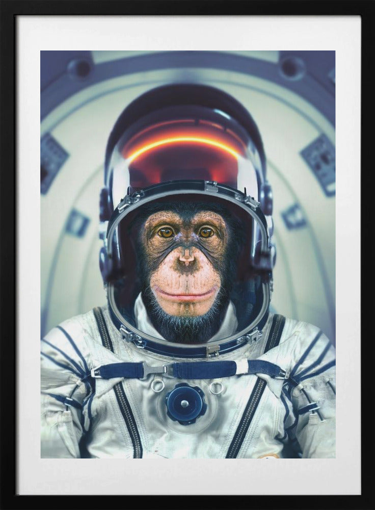 AstroMonkey - Art Print by Marcel Egger