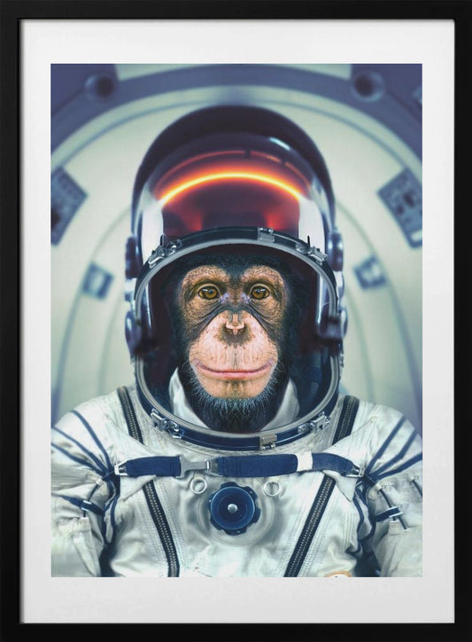 AstroMonkey - Art Print by Marcel Egger