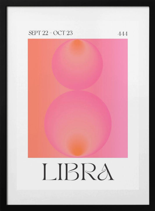 Libra's Dual Glow - Art Print by Valeria Castillo