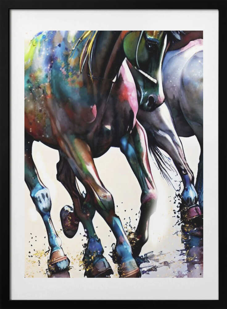Galloping - Art Print by Ruth Day