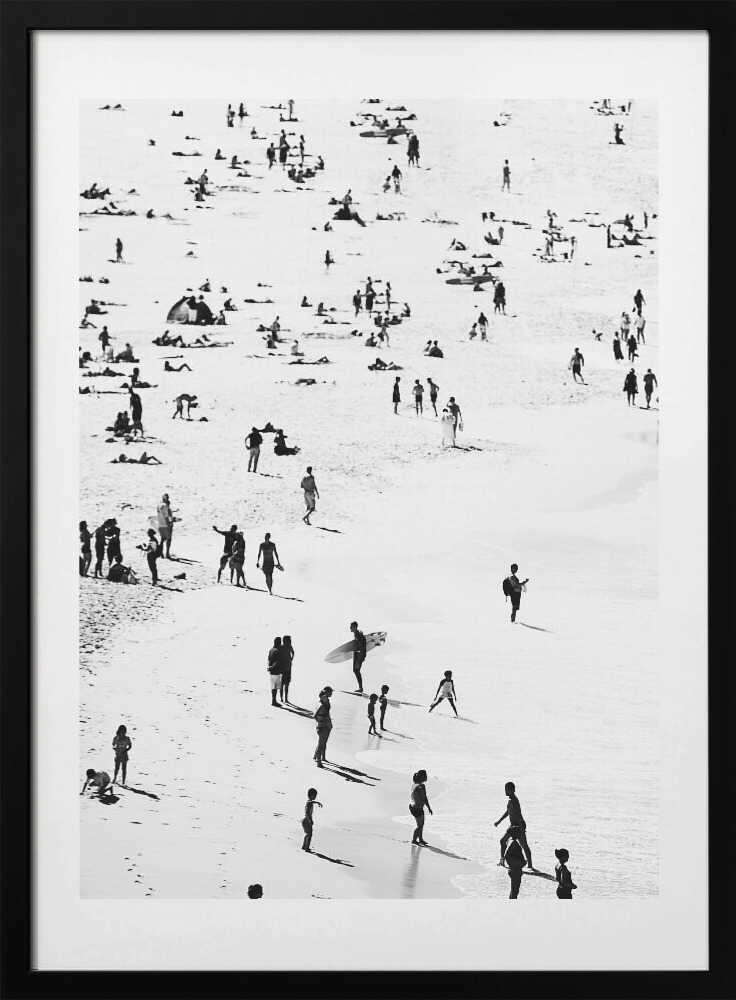 Beach Silhouettes - Art Print by Kathrin Pienaar