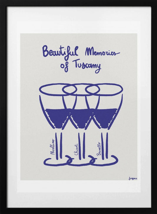 Il vino - Art Print by Giulia Mora