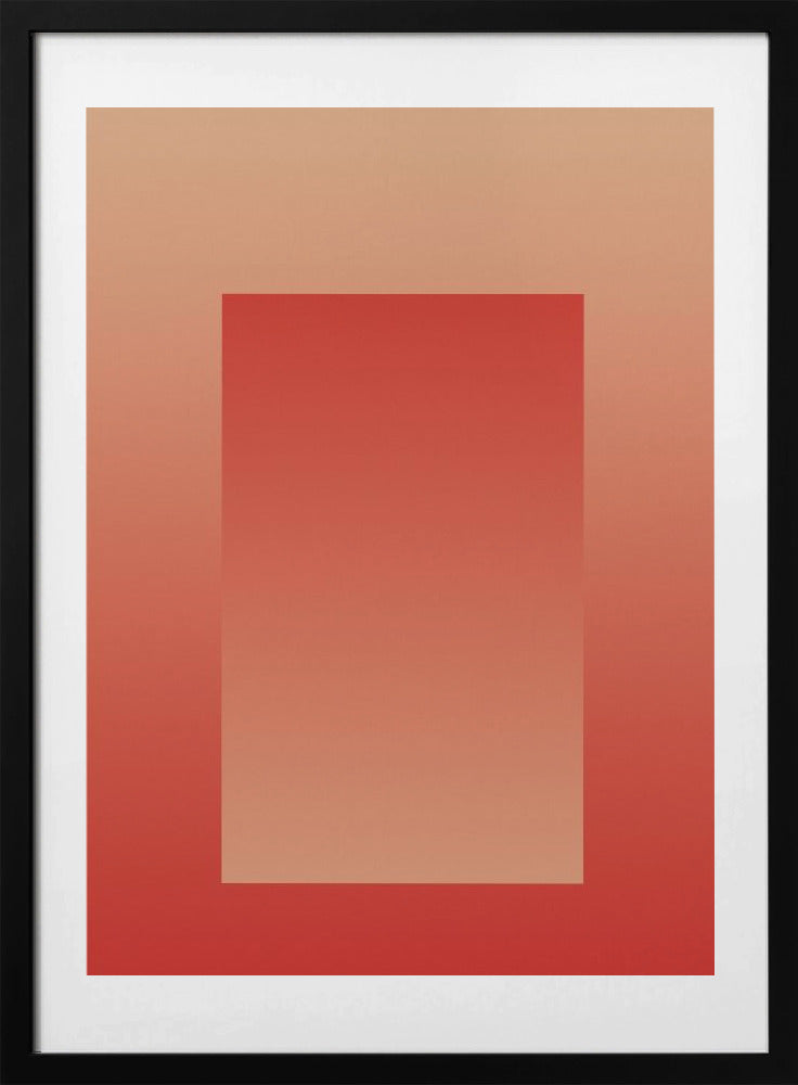 Red Gradient Portal - Art Print by THE MIUUS STUDIO