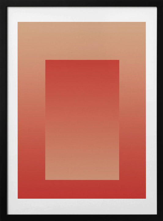 Red Gradient Portal - Art Print by THE MIUUS STUDIO