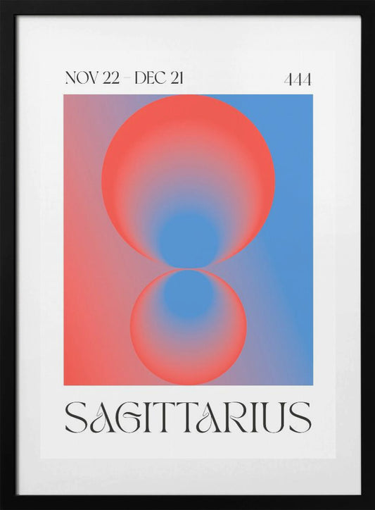Modern Sagittarius Design - Art Print by Valeria Castillo